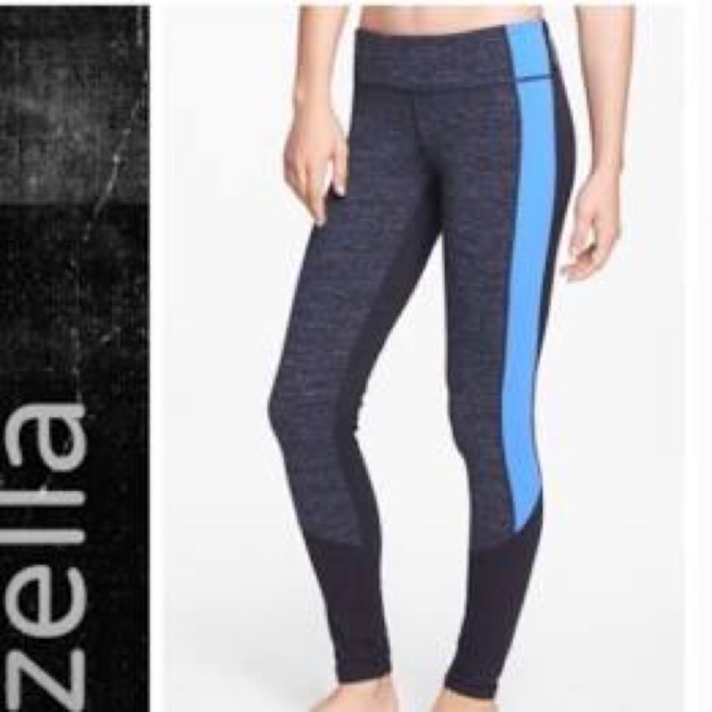Zella Gray & Blue Leggings